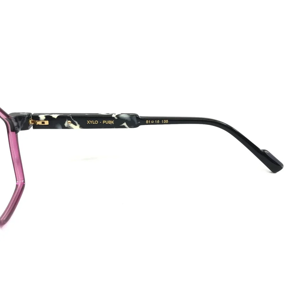 Etnia Barcelona Eyeglasses Frames XYLO PUBK Purple Black Full Rim 51-16-135